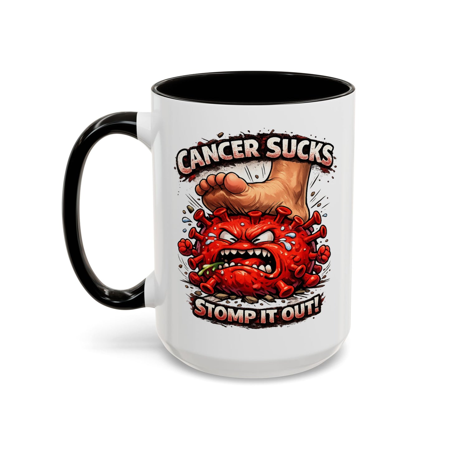 Cancer Sucks Mug — Stomp It Out 11/15oz