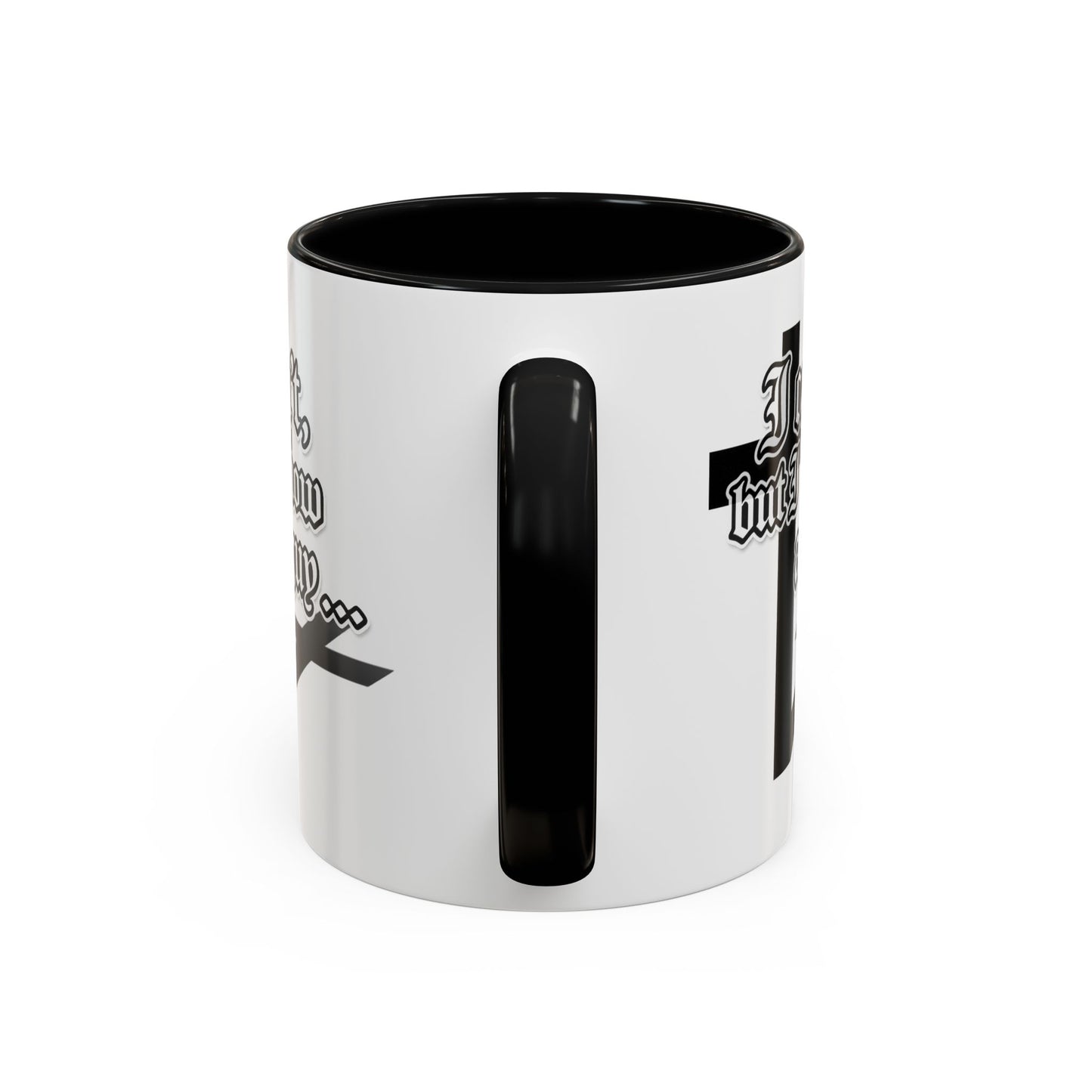 I Can't But I Know A Guy - Accent Coffee Mug (Funny Mechanic/Handyman Gift)