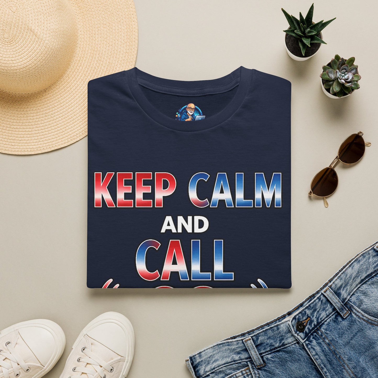 Keep Calm and Call CQ T-Shirt – Amateur Radio / Ham Operator Tee