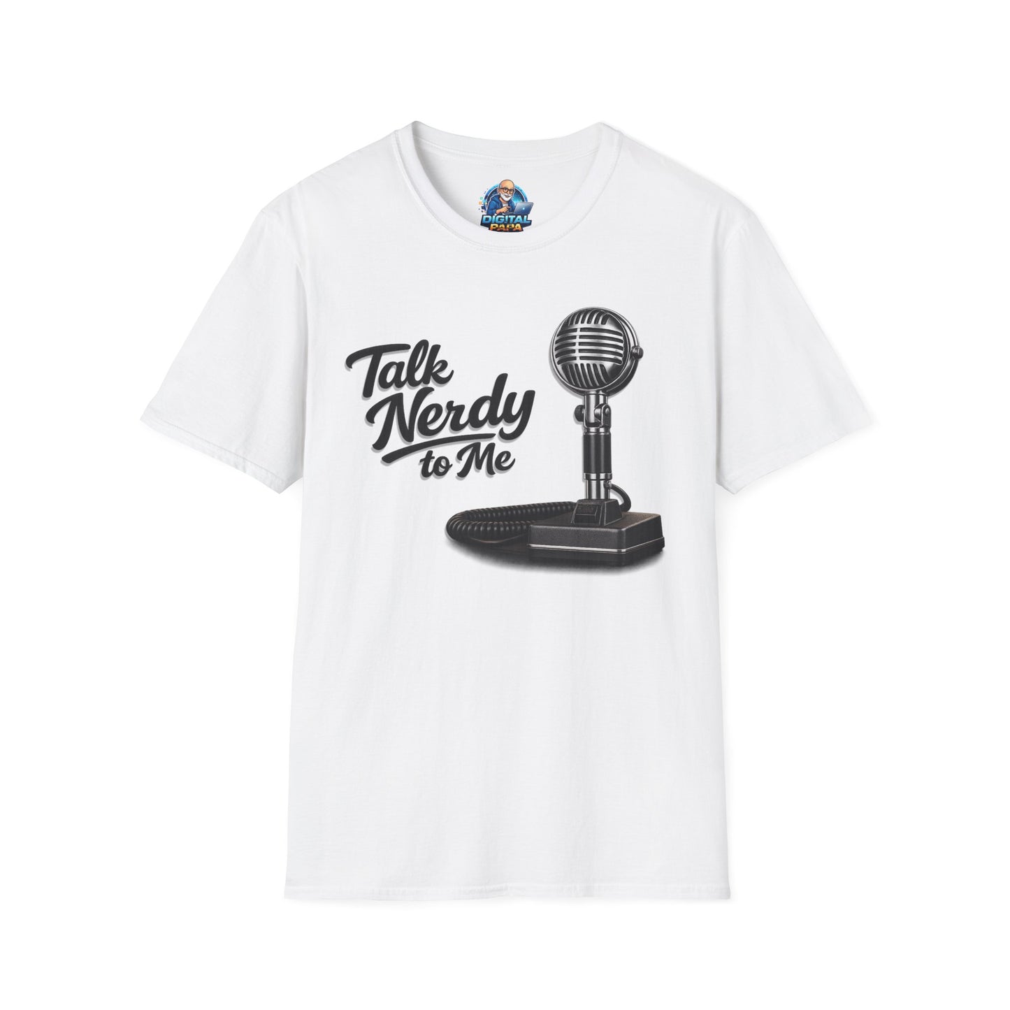 Talk Nerdy to Me T-Shirt — Retro Ham Radio Microphone Nerdy Quote Tee