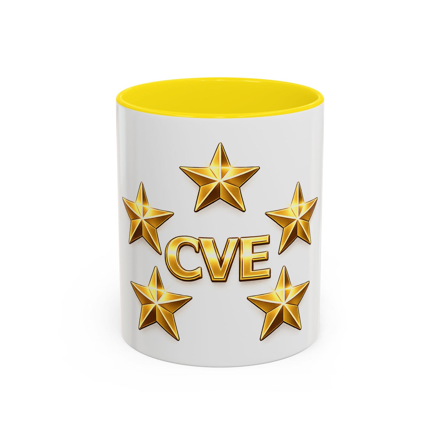 CVE Gold Star Coffee Mug — 11/15oz Accent Ceramic Mug