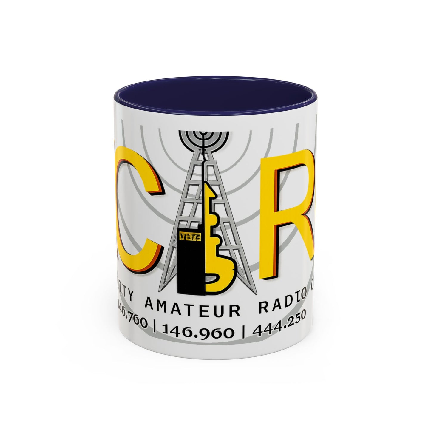 Key City Amateur Radio Club Accent Coffee Mug – Ham Radio Tower Logo (11oz & 15oz)