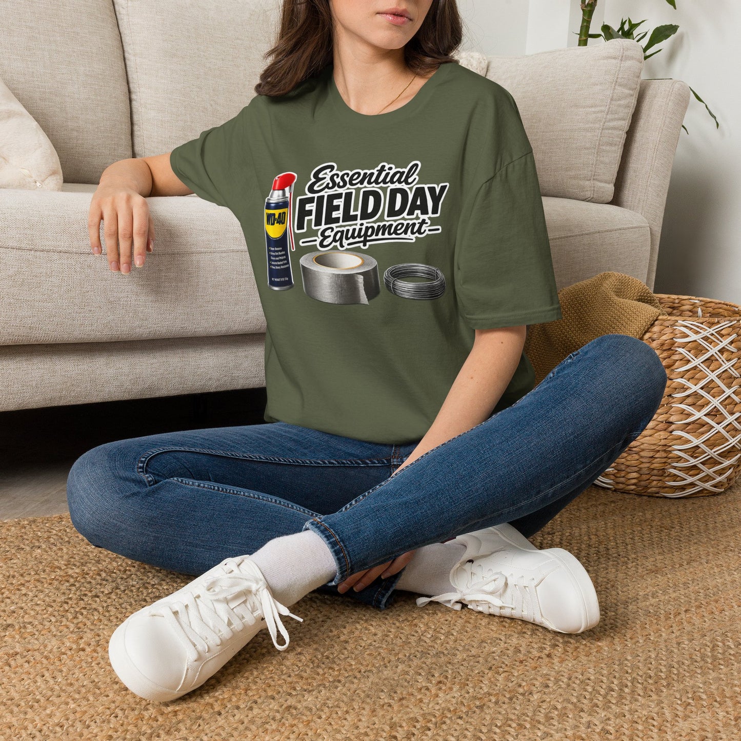 Field Day Essentials T-Shirt — "Essential Field Day Equipment" Graphic Tee