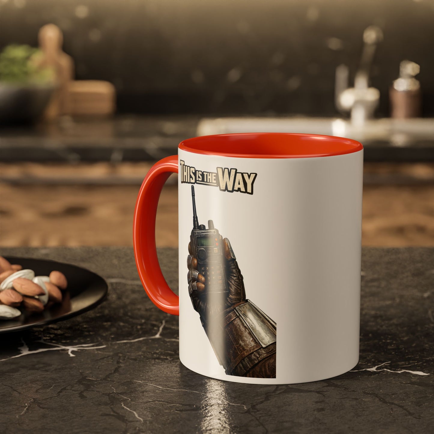 This Is The Way Mug — Mandalorian Radio Hand Coffee Cup (11oz & 15oz)