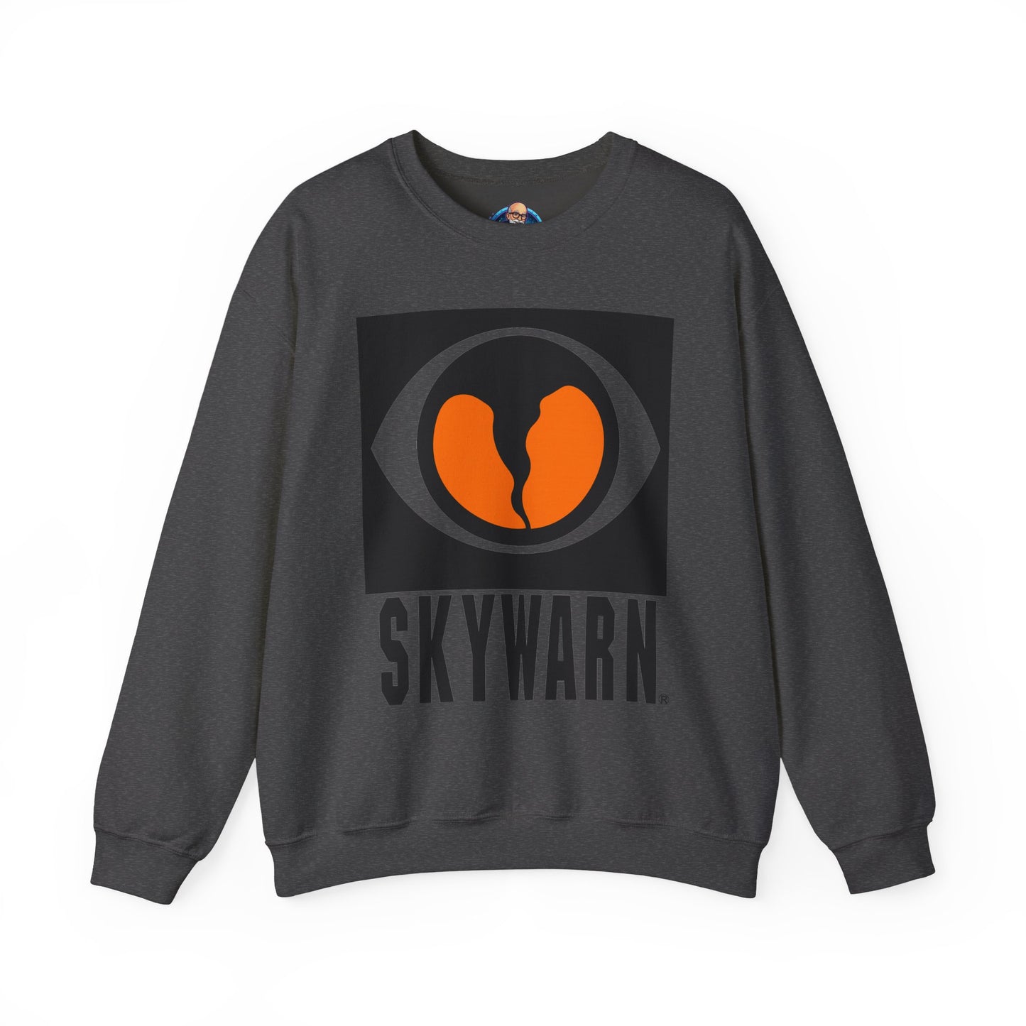 Skywarn Graphic Sweatshirt — Retro Eye Logo Storm Spotter Crewneck