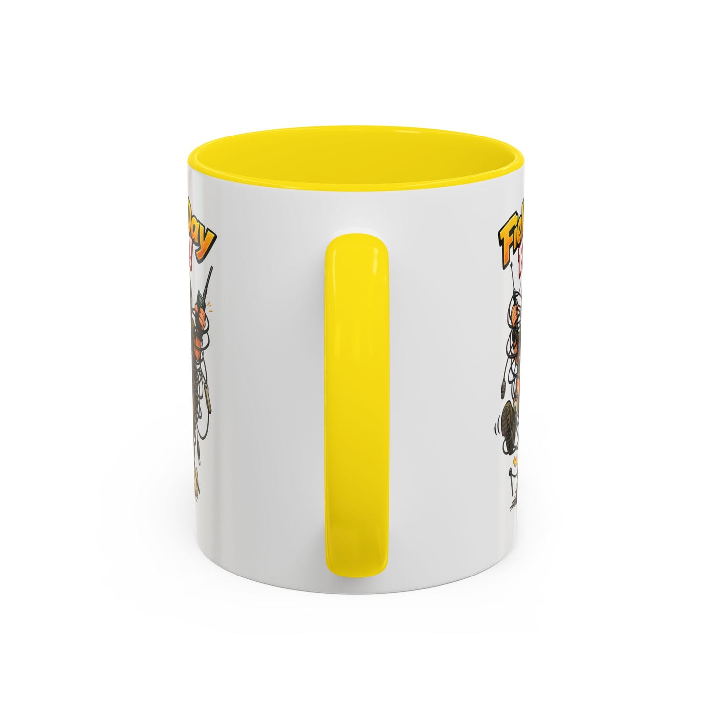 Field Day Fun! Accent Coffee Mug – Humorous Outdoor Adventure Ham Gift (11/15oz)