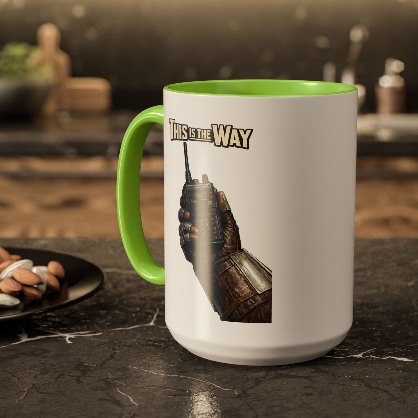 This Is The Way Mug — Mandalorian Radio Hand Coffee Cup (11oz & 15oz)