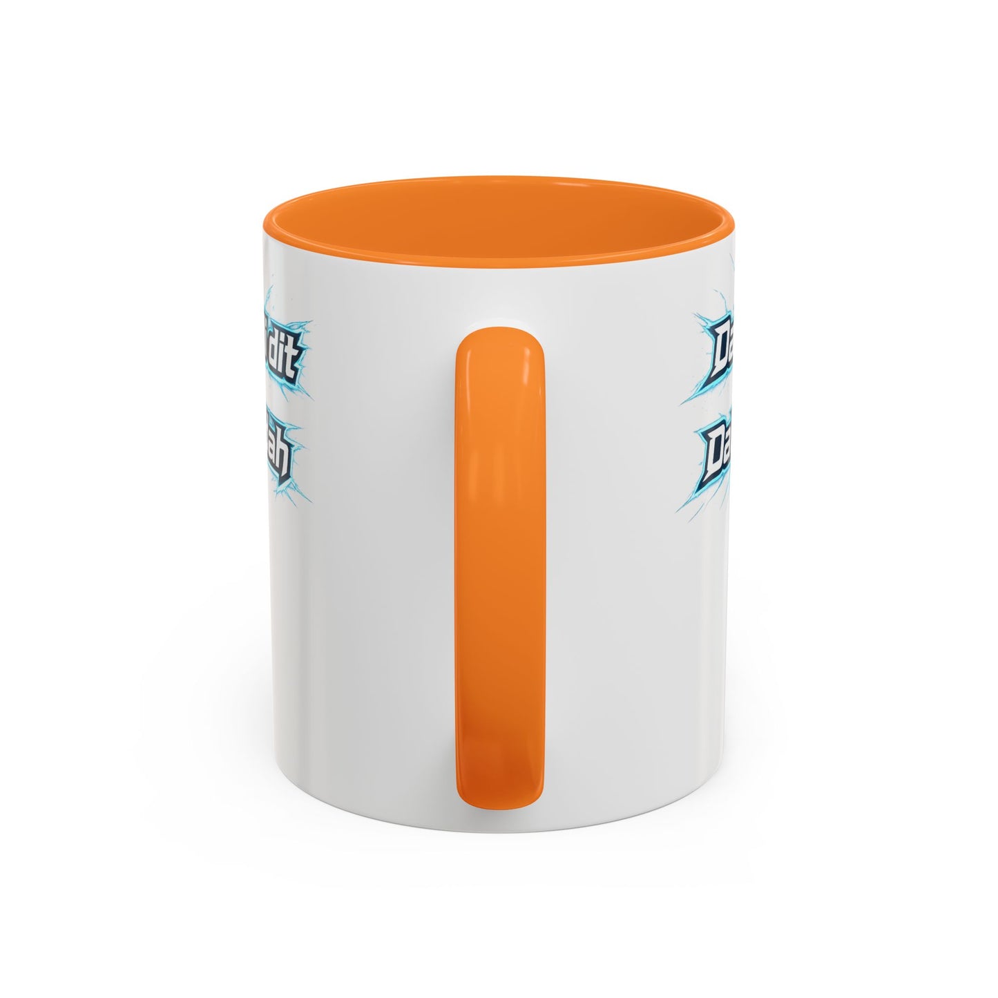 Novelty Mug — 'Dah di dah dit' Repeating Text Ceramic Coffee Cup (11oz & 15oz)