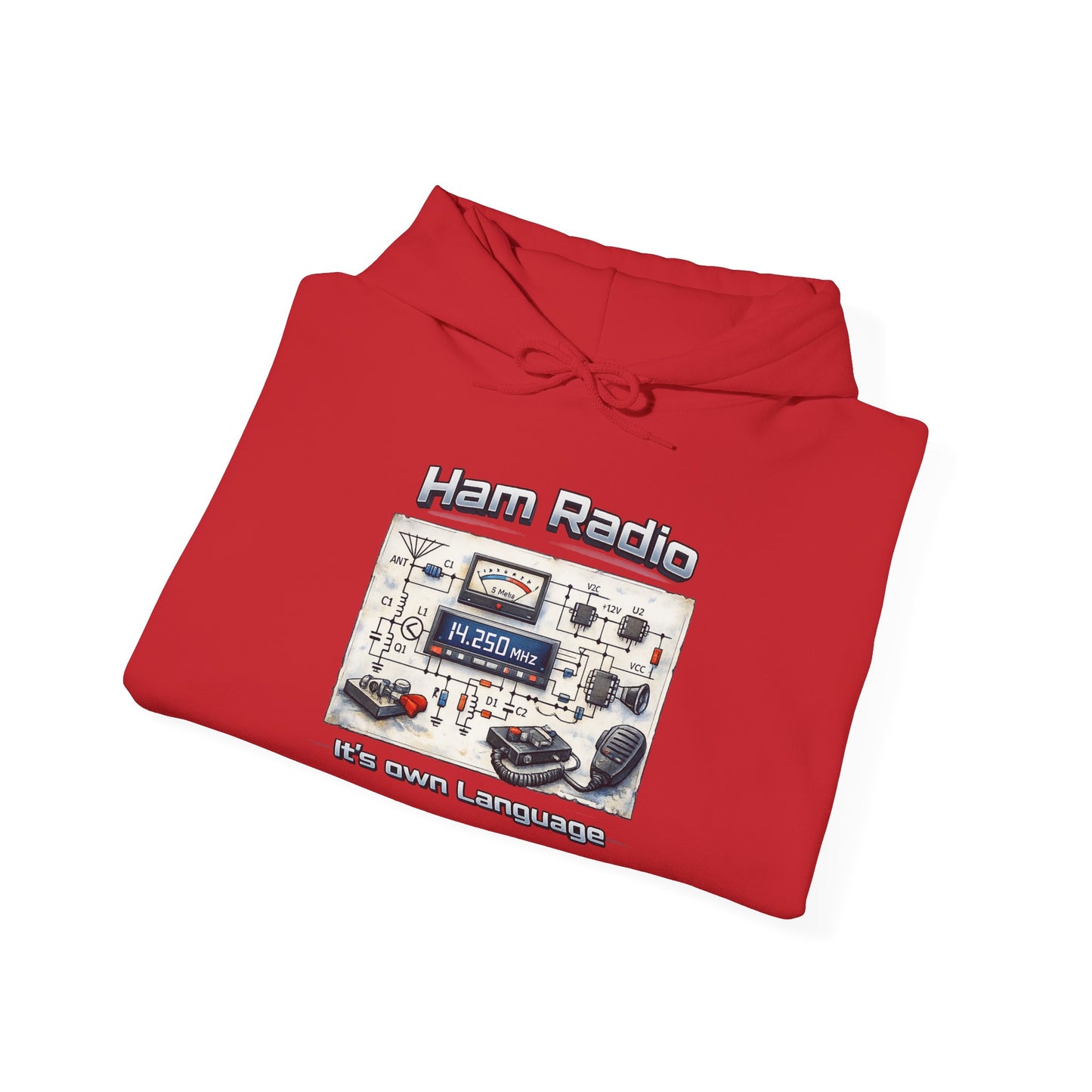 "Ham Radio: It's Our Language" Pullover for Amateur Radio Enthusiasts