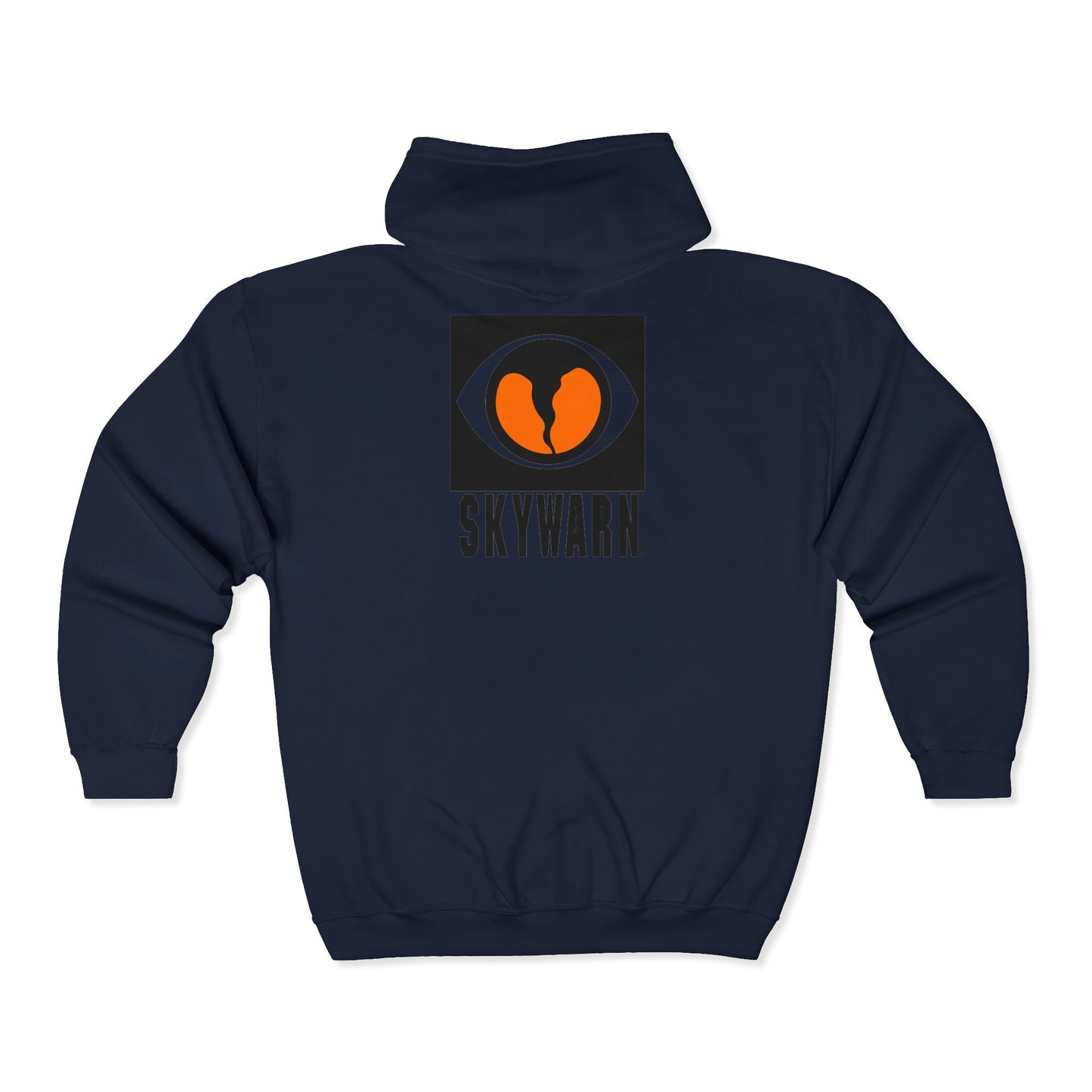 Skywarn Logo Zip Hoodie — Storm Spotter Weather Watch Hooded Sweatshirt