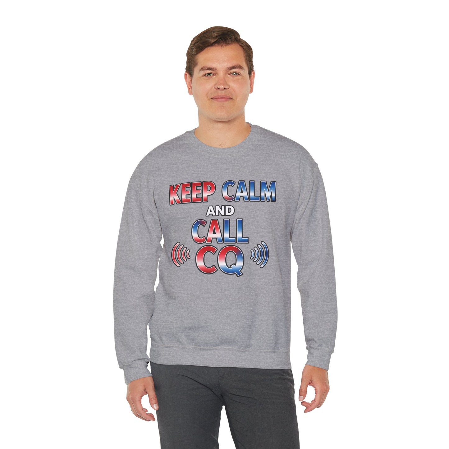 "Keep Calm and Call CQ" Patriotic Radio Operator Tee