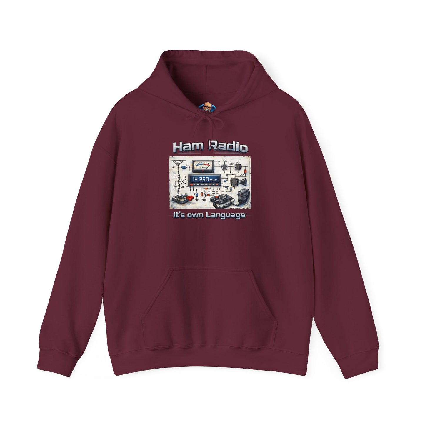 "Ham Radio: It's Our Language" Pullover for Amateur Radio Enthusiasts