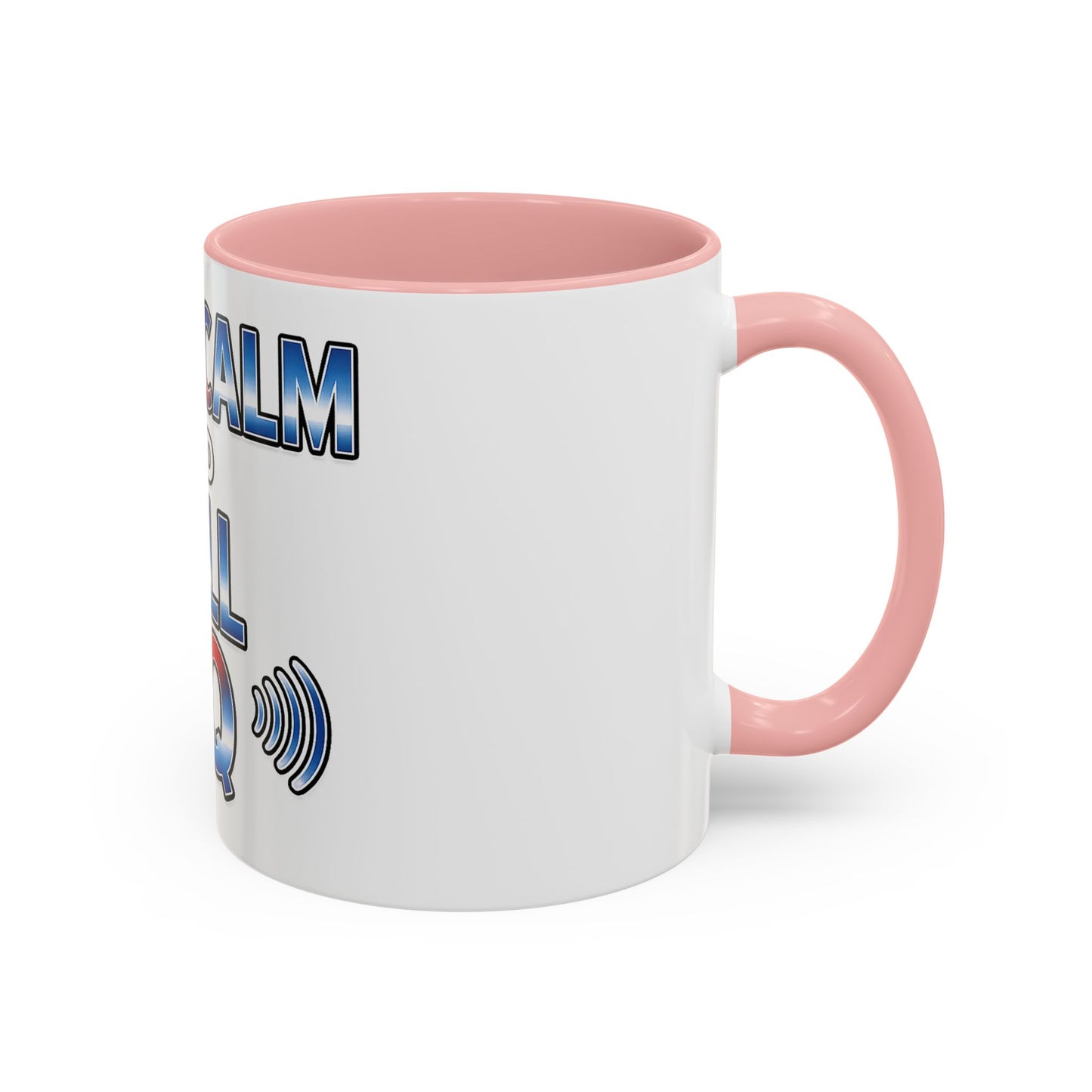 Keep Calm and Call CQ Accent Coffee Mug – Radio Operator Ham Radio Gift (11/15 oz)