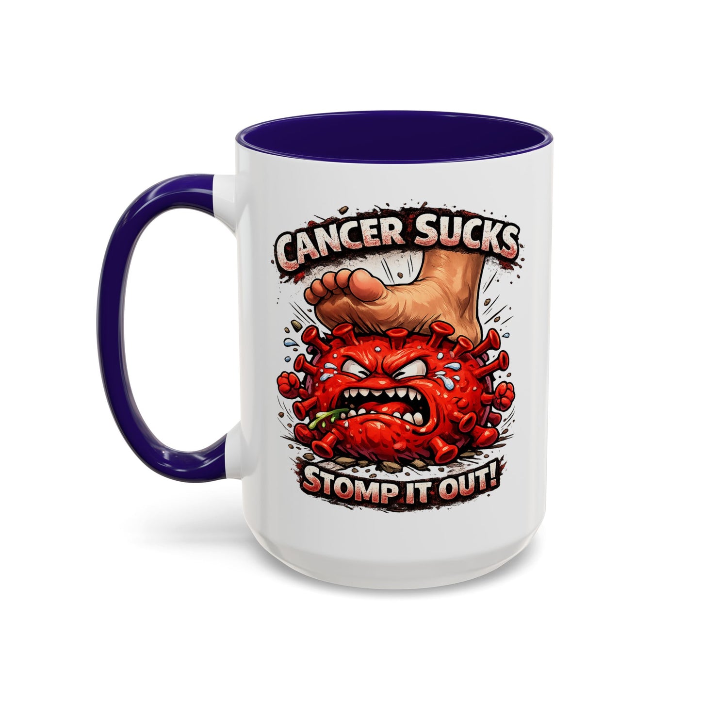 Cancer Sucks Mug — Stomp It Out 11/15oz