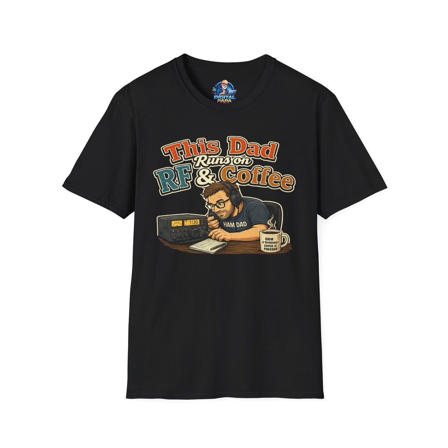 This Dad Runs on RF & Coffee T-Shirt