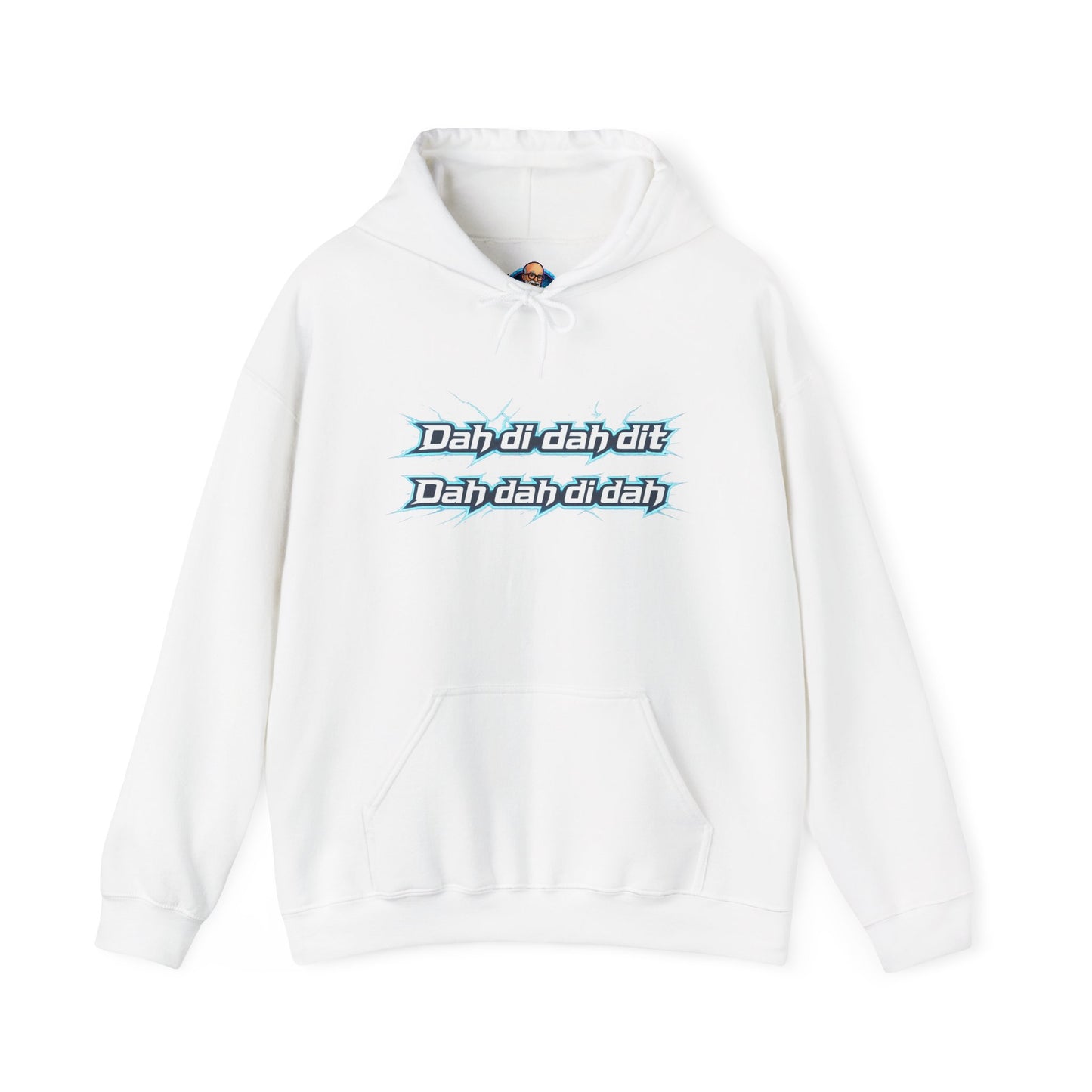 Lyric Bubble Hoodie — 'Dah di dah di dit / Dah dah di dah' Retro Text Sweatshirt