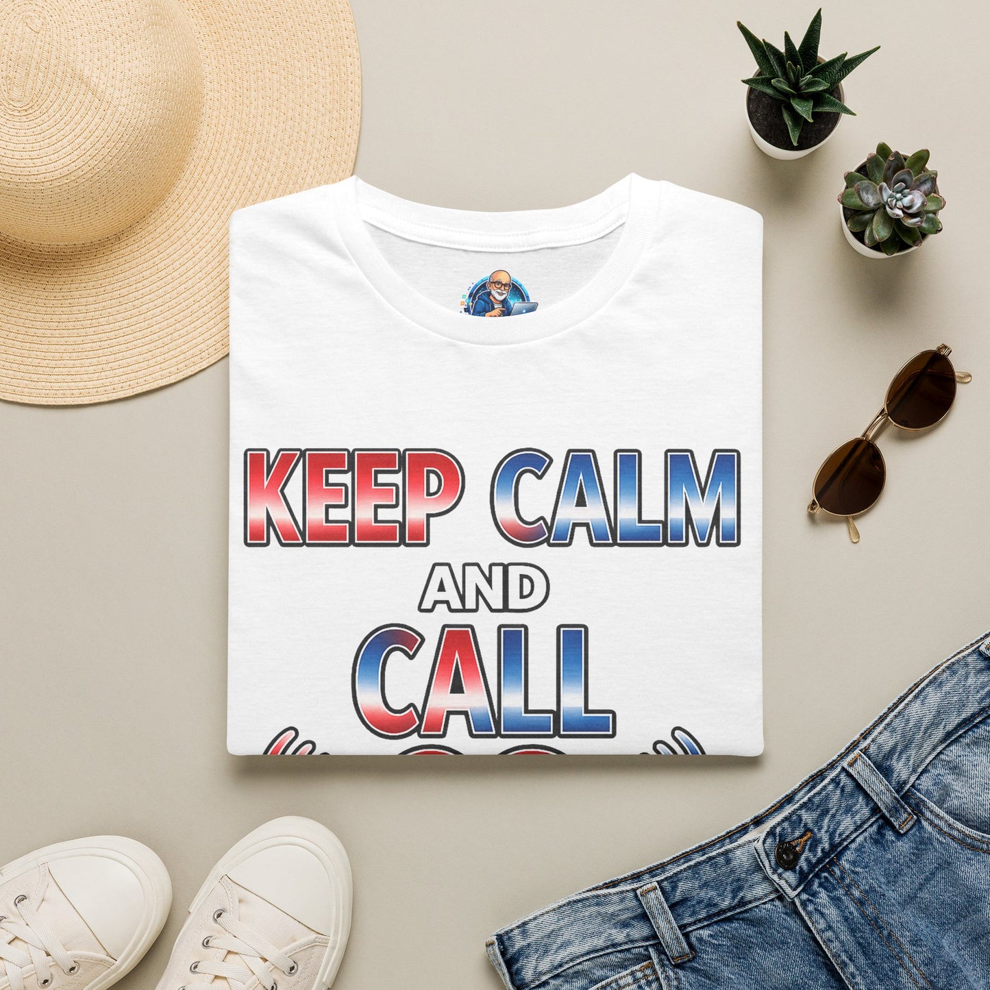 Keep Calm and Call CQ T-Shirt – Amateur Radio / Ham Operator Tee