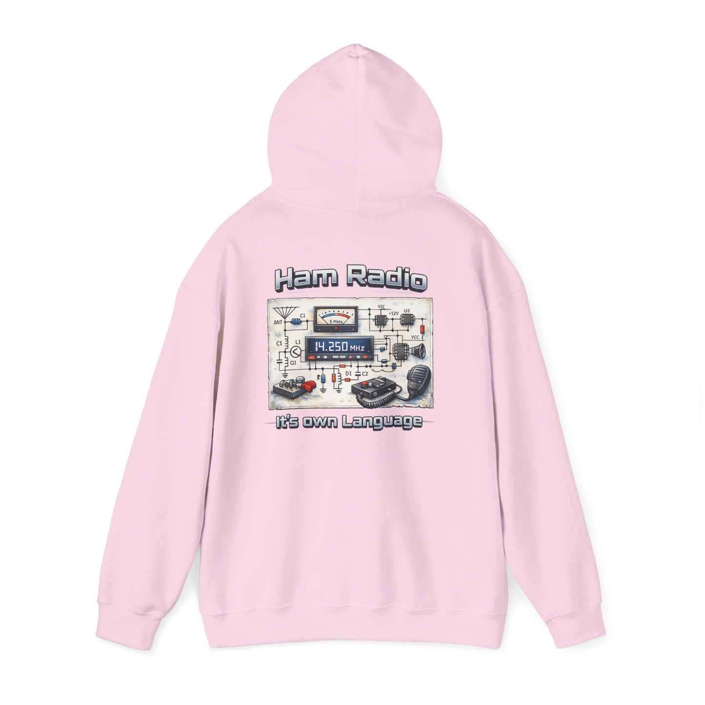 "Ham Radio: It's Our Language" Pullover for Amateur Radio Enthusiasts
