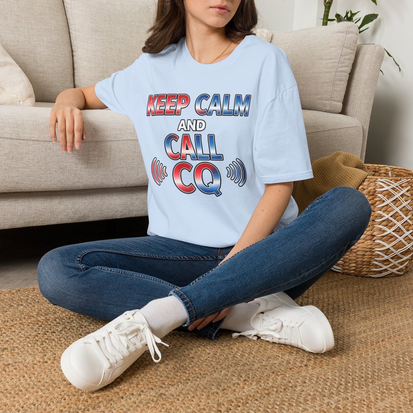 Keep Calm and Call CQ T-Shirt – Amateur Radio / Ham Operator Tee