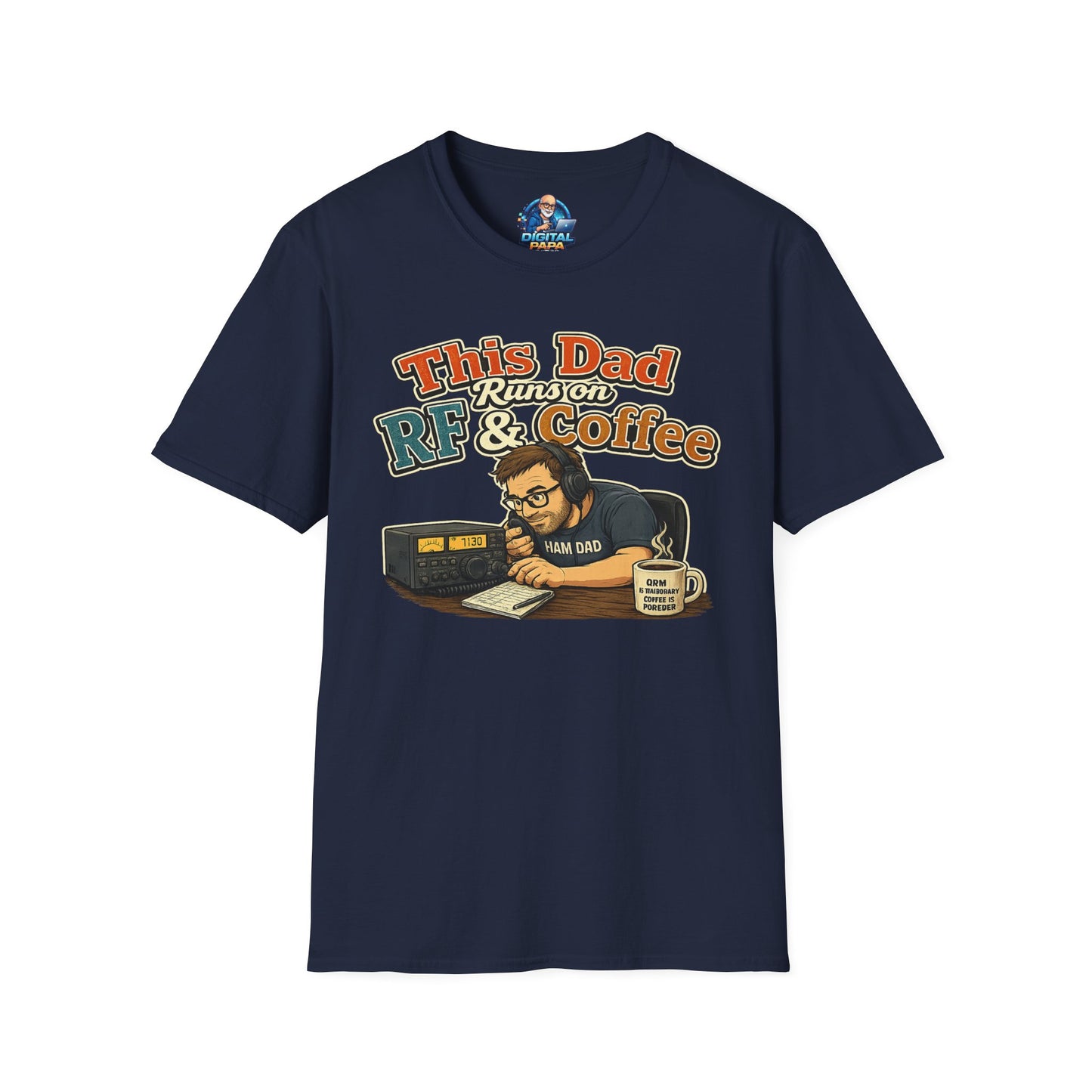 This Dad Runs on RF & Coffee T-Shirt