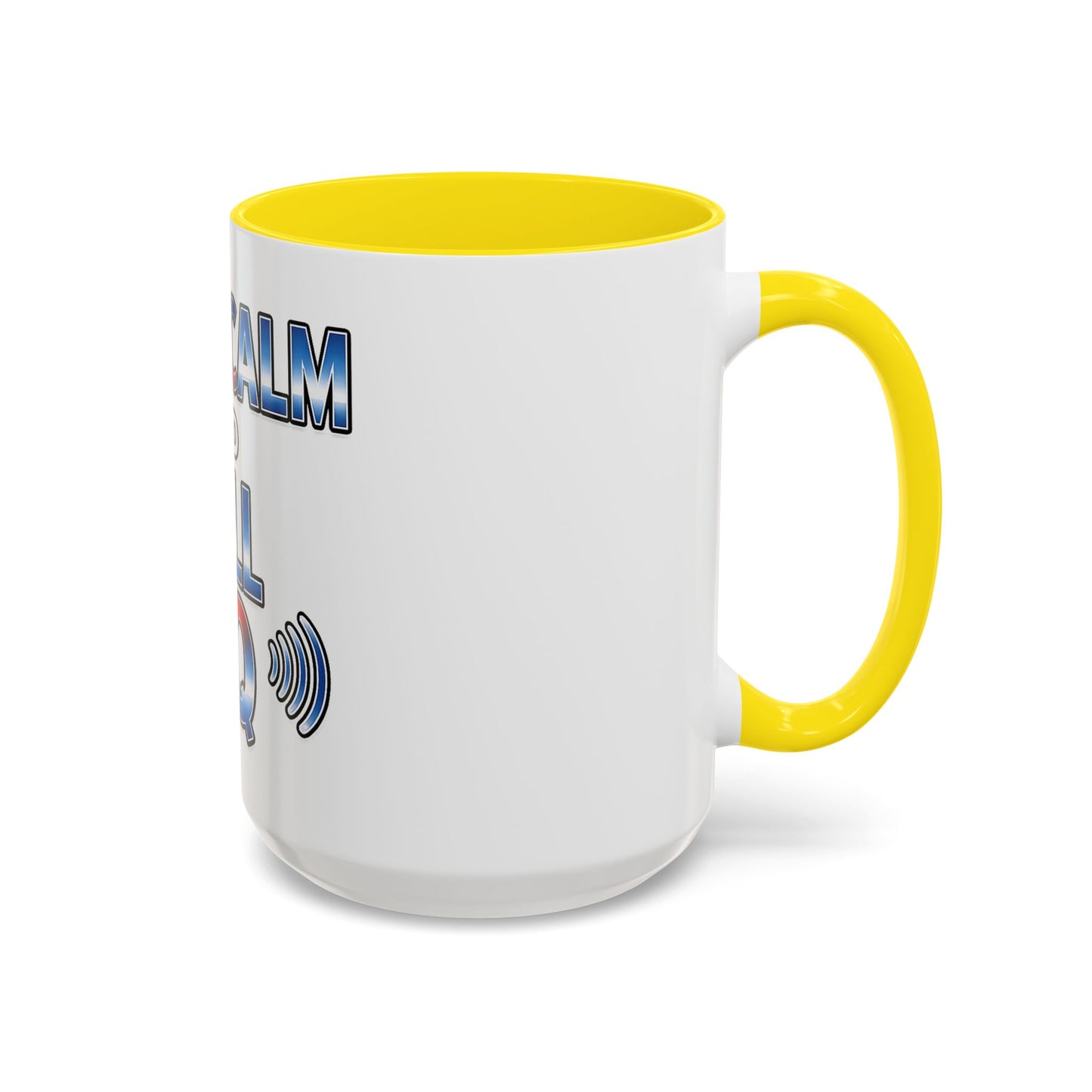 Keep Calm and Call CQ Accent Coffee Mug – Radio Operator Ham Radio Gift (11/15 oz)
