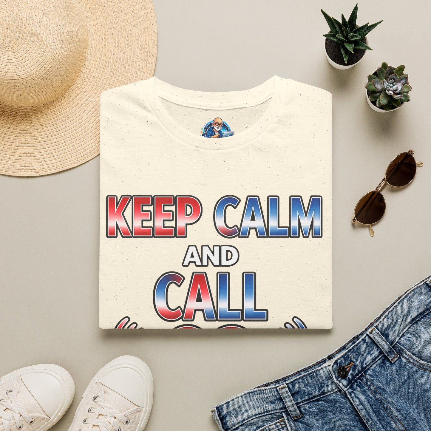 Keep Calm and Call CQ T-Shirt – Amateur Radio / Ham Operator Tee