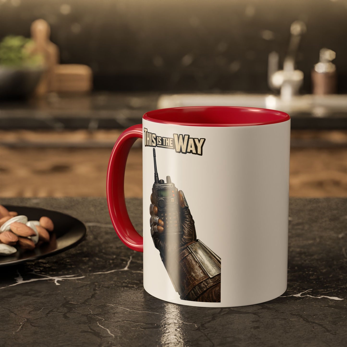 This Is The Way Mug — Mandalorian Radio Hand Coffee Cup (11oz & 15oz)