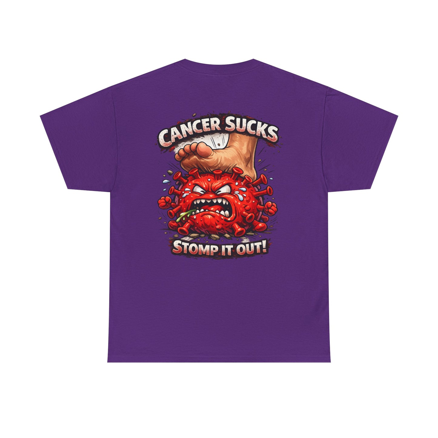 Cancer Sucks Tee — Stomp It Out Cancer Awareness T-Shirt