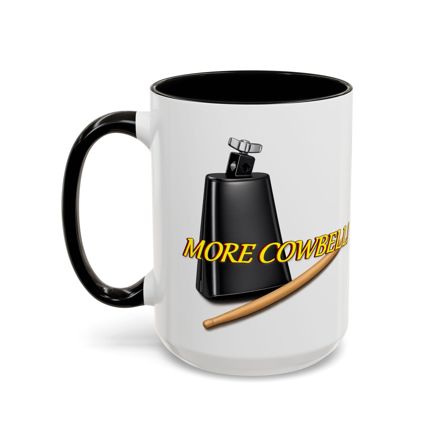 More Cowbell Mug — Funny Cowbell Coffee Cup (11oz/15oz)