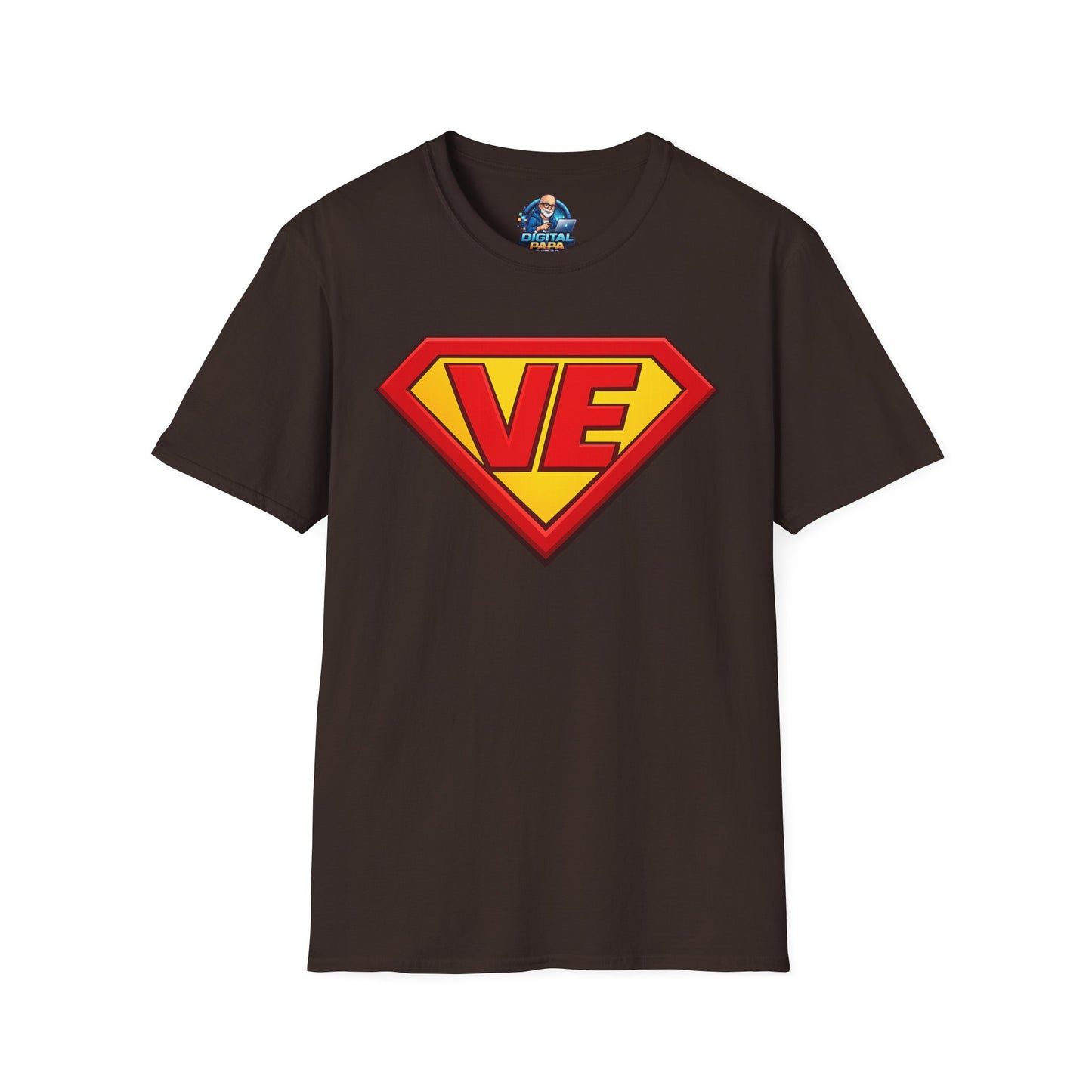 VE Superhero Logo T-Shirt — Bold Retro Graphic Tee