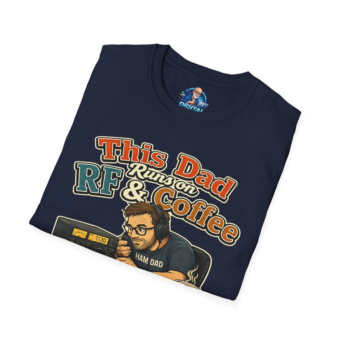 This Dad Runs on RF & Coffee T-Shirt