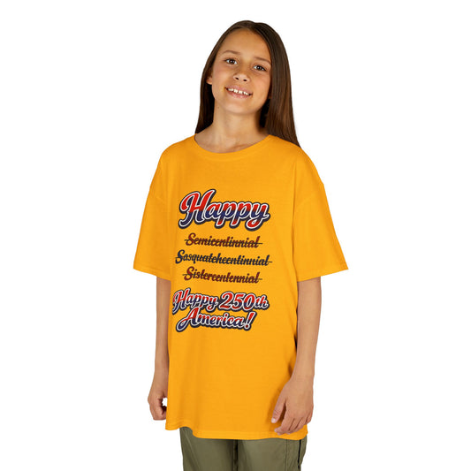 Kids Tee — Bold 250th Celebration Tee-Shirt