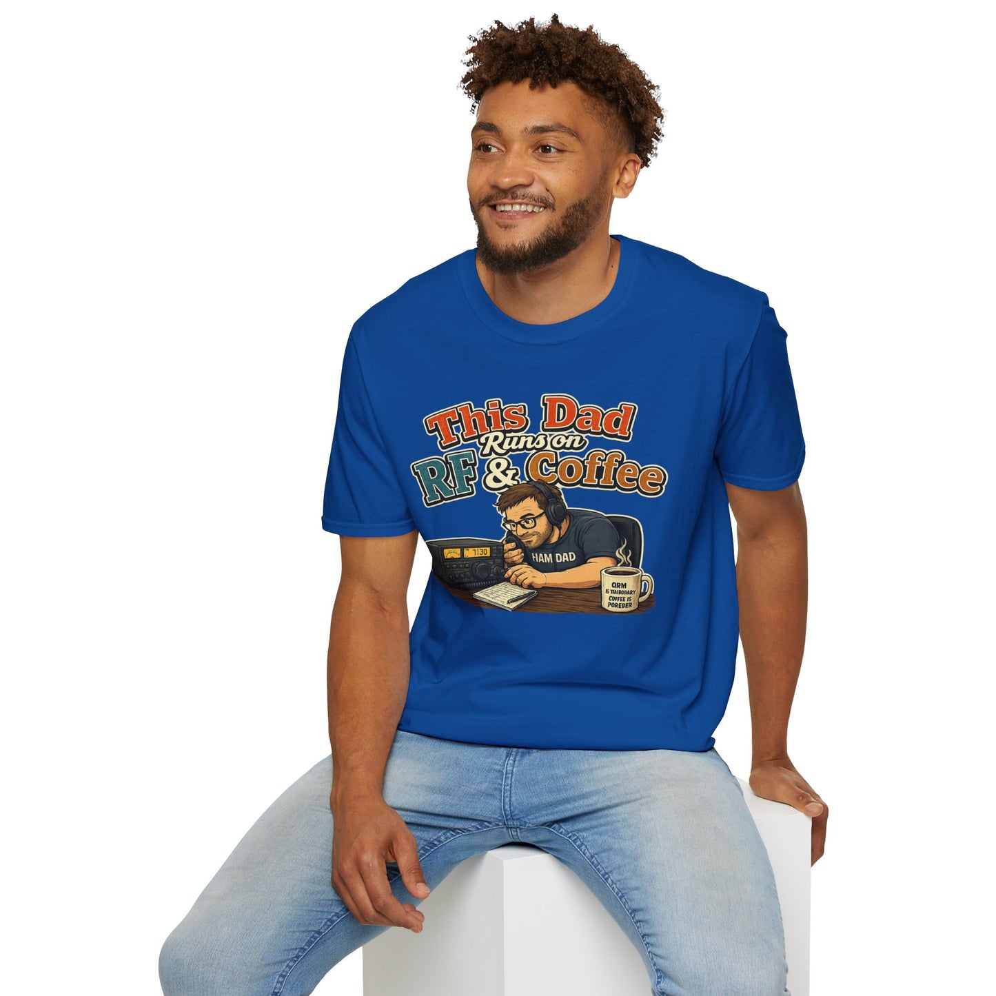 This Dad Runs on RF & Coffee T-Shirt
