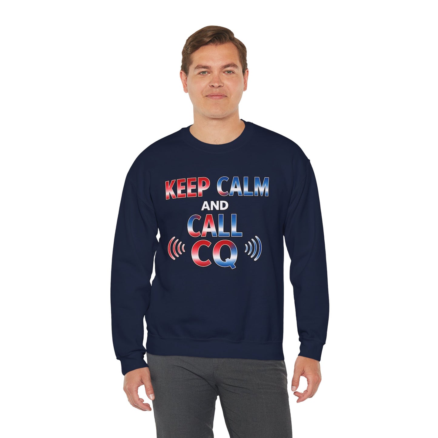 "Keep Calm and Call CQ" Patriotic Radio Operator Tee