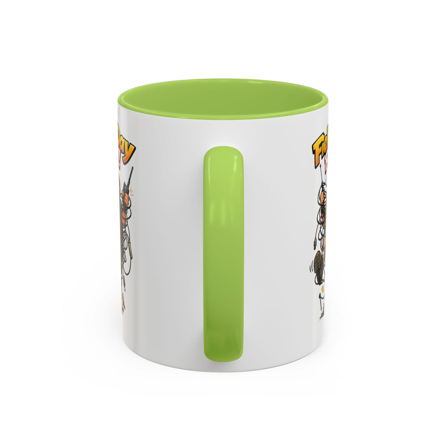 Field Day Fun! Accent Coffee Mug – Humorous Outdoor Adventure Ham Gift (11/15oz)