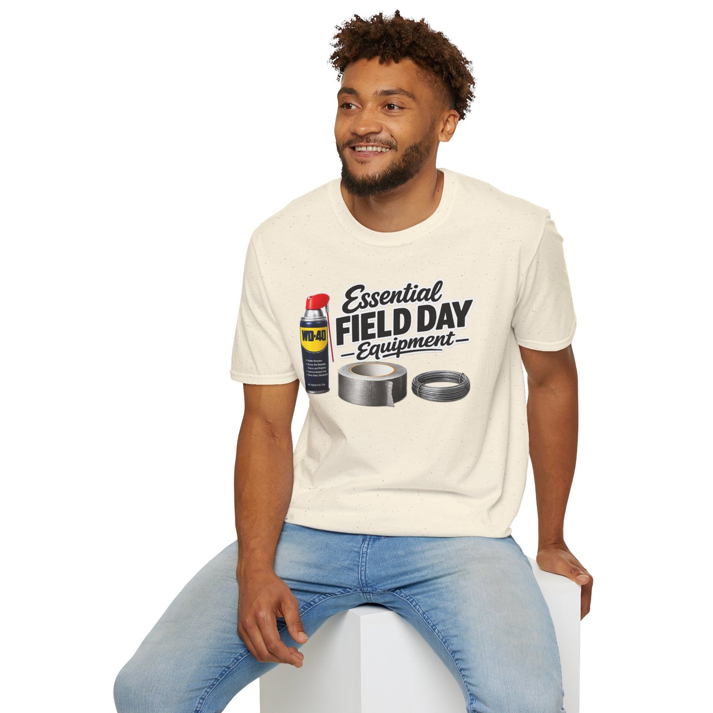 Field Day Essentials T-Shirt — "Essential Field Day Equipment" Graphic Tee