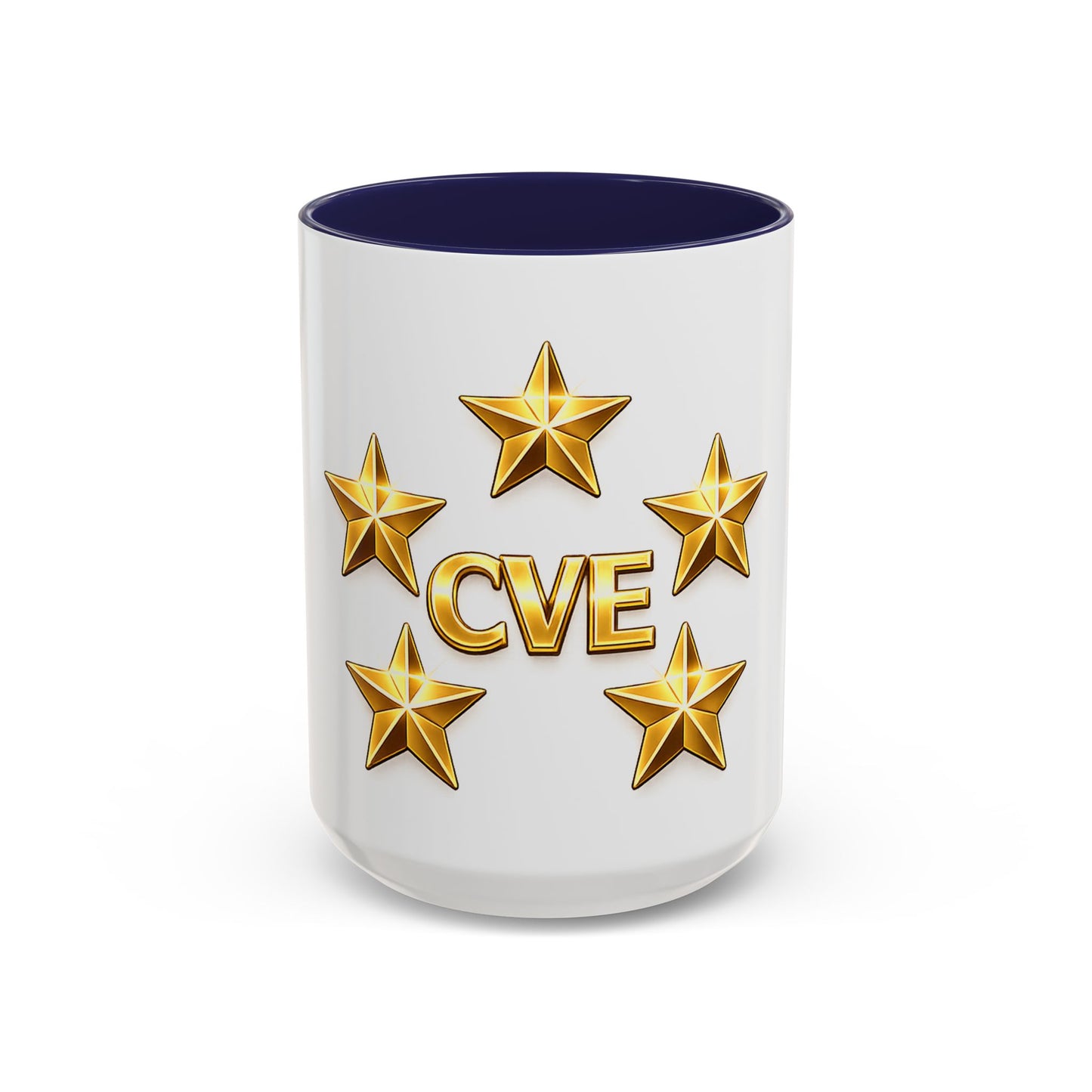 CVE Gold Star Coffee Mug — 11/15oz Accent Ceramic Mug