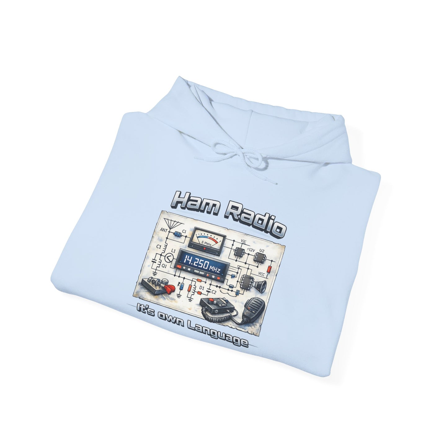 "Ham Radio: It's Our Language" Pullover for Amateur Radio Enthusiasts