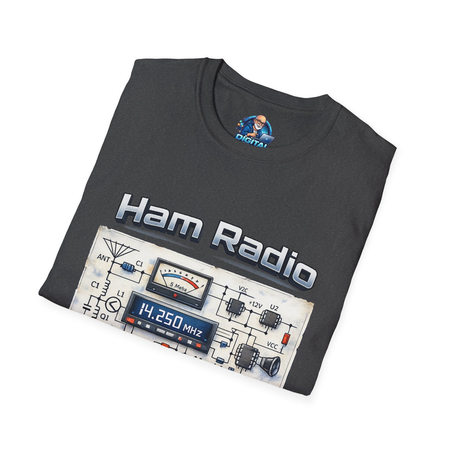 Ham Radio T-Shirt — “Ham Radio: It’s Own Language” Retro Radio Design