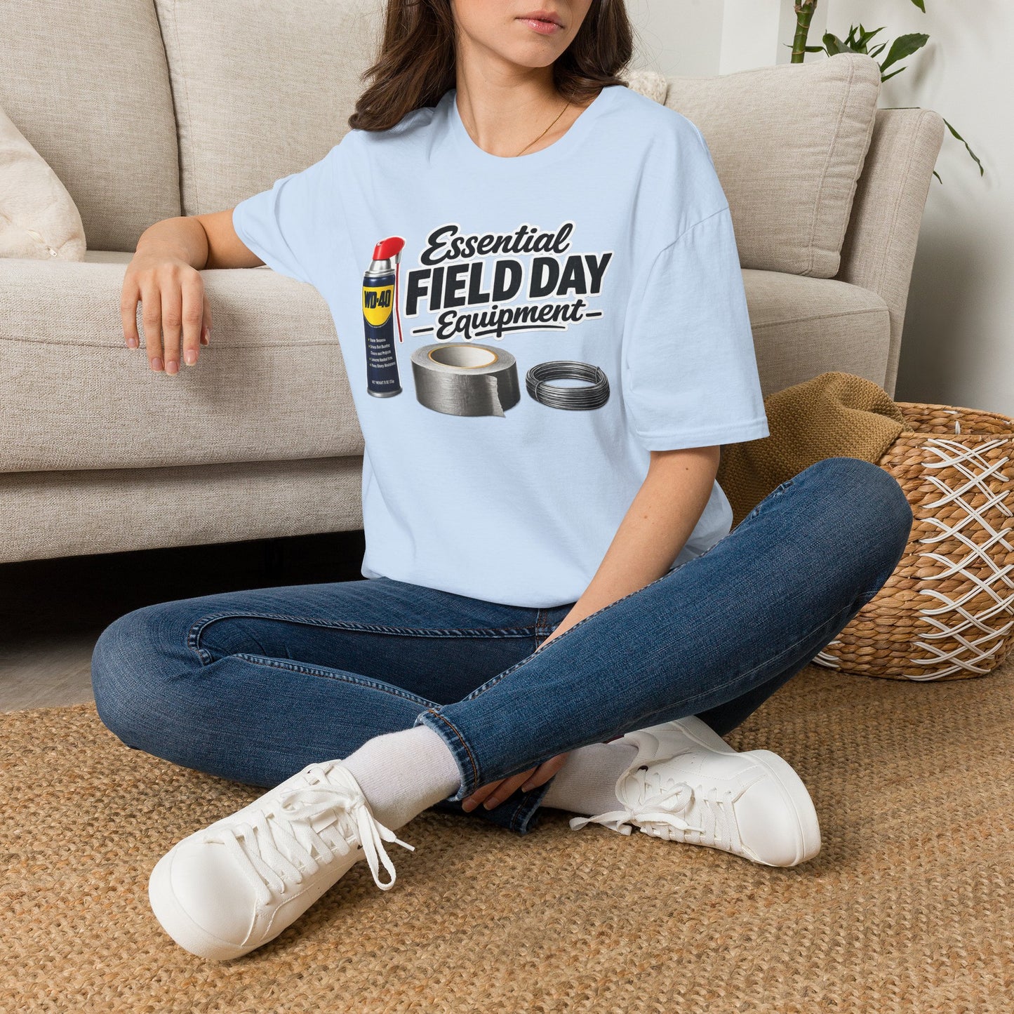 Field Day Essentials T-Shirt — "Essential Field Day Equipment" Graphic Tee
