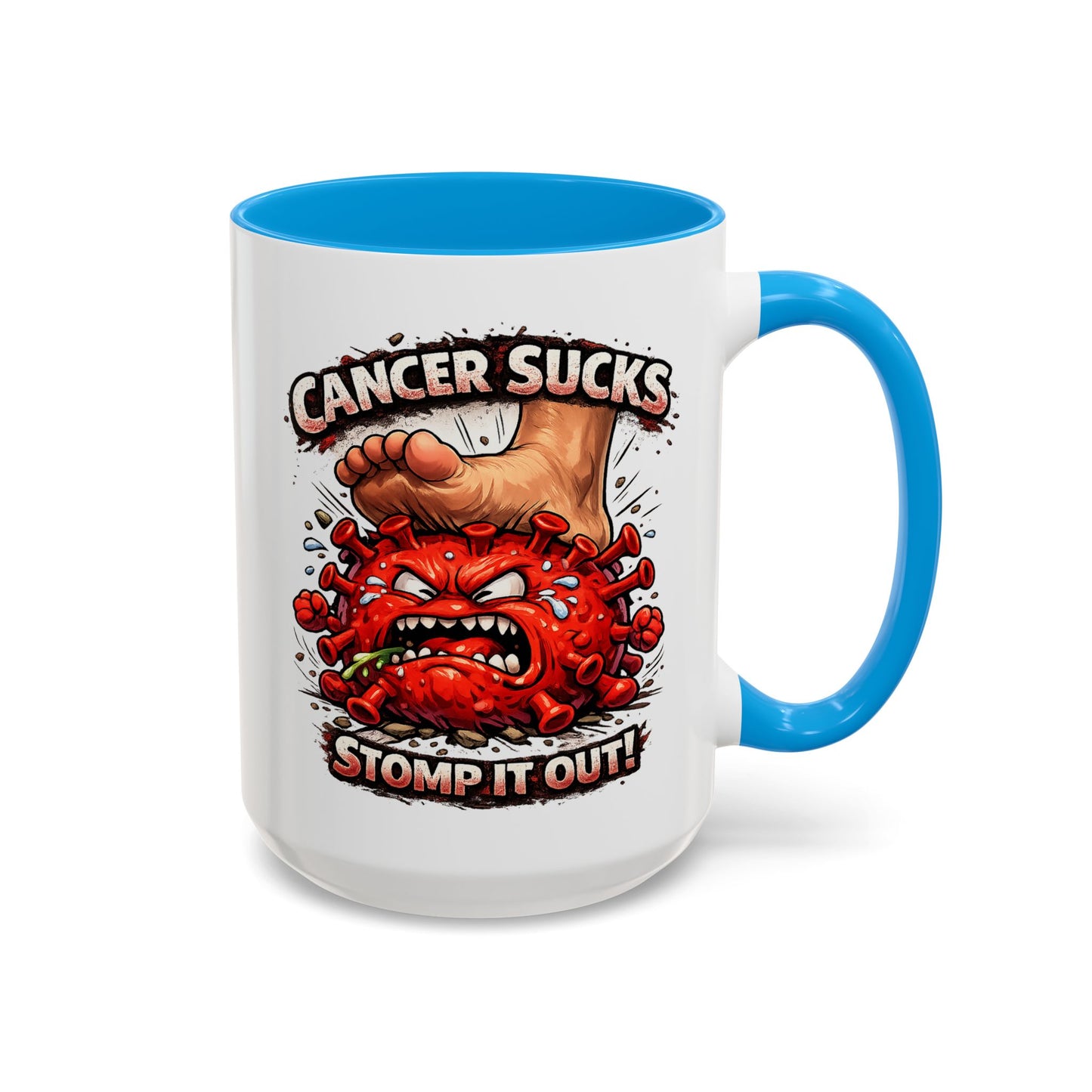 Cancer Sucks Mug — Stomp It Out 11/15oz