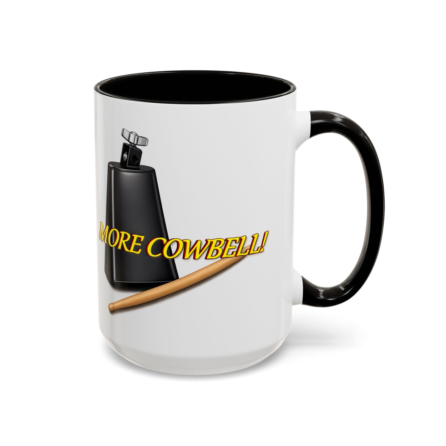 More Cowbell Mug — Funny Cowbell Coffee Cup (11oz/15oz)