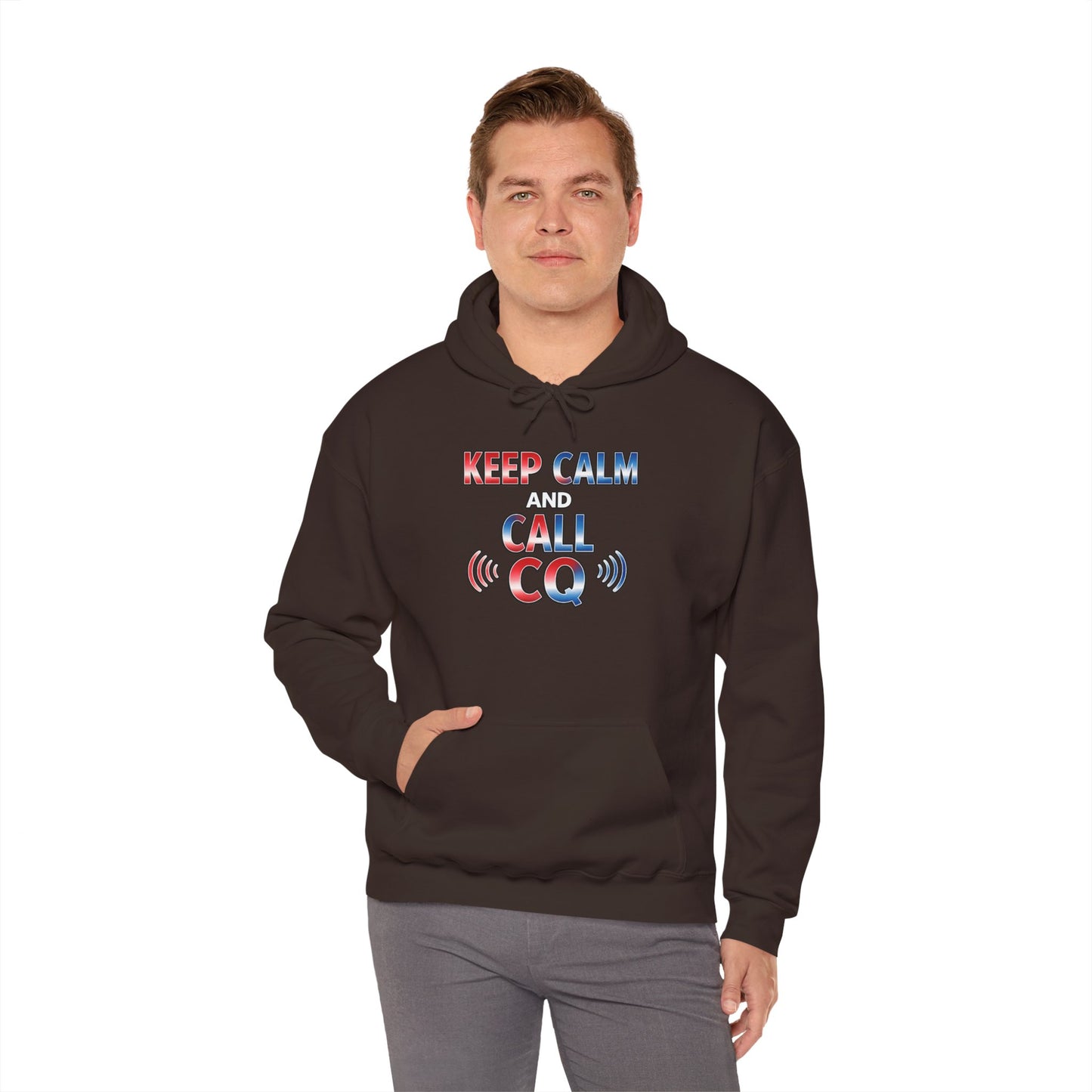 Keep Calm and Call CQ Hoodie — Amateur Radio Ham Radio Pullover