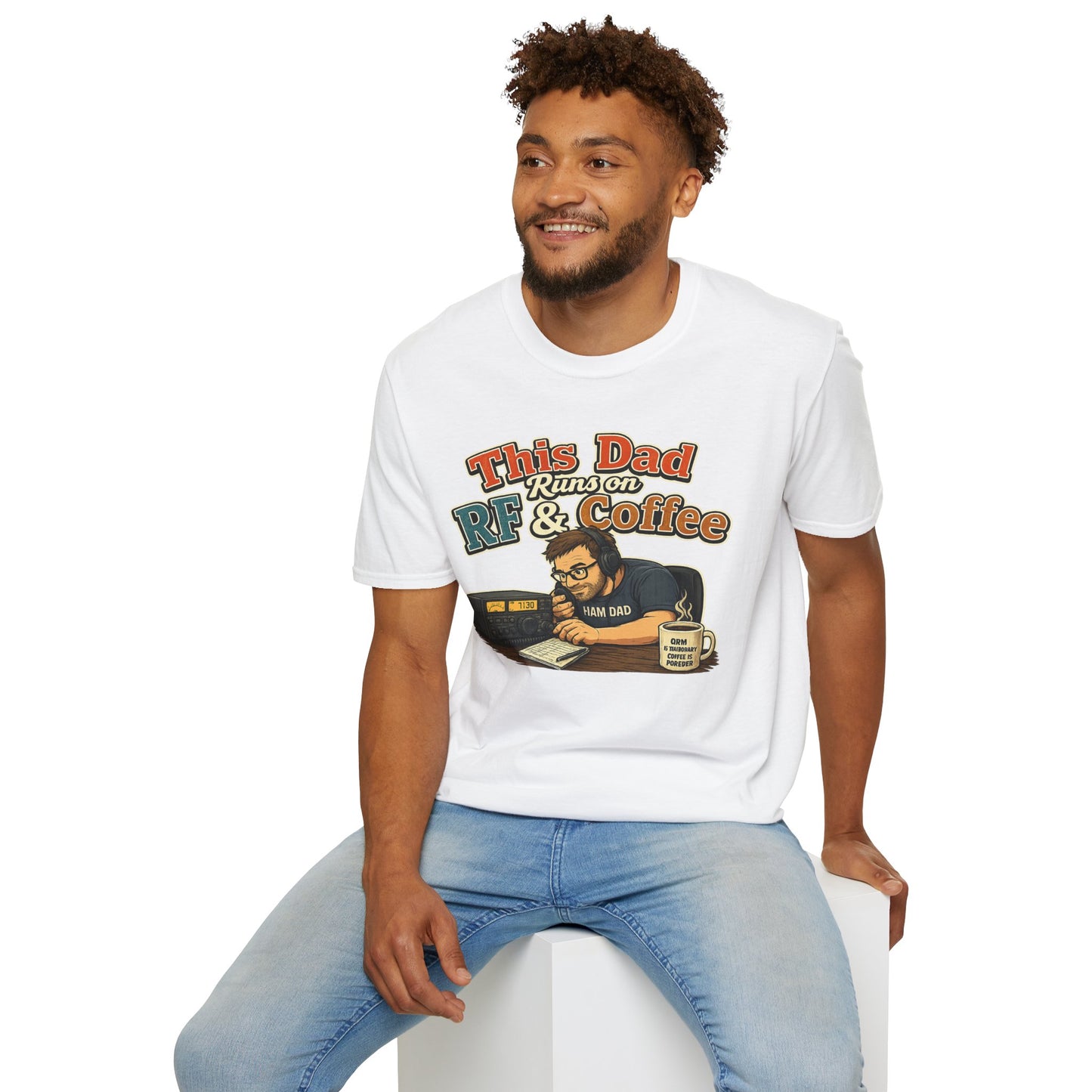 This Dad Runs on RF & Coffee T-Shirt