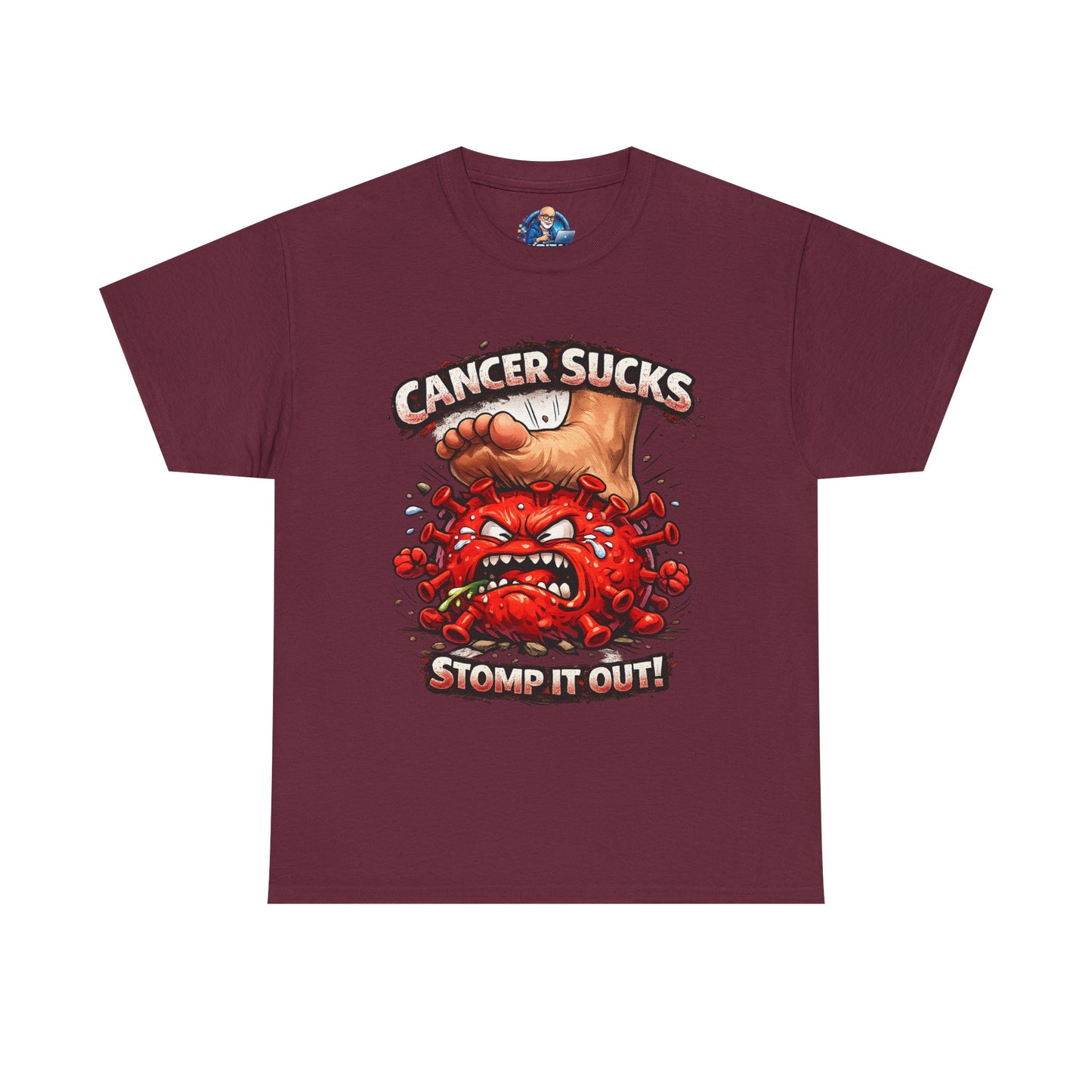 Cancer Sucks Tee — Stomp It Out Cancer Awareness T-Shirt