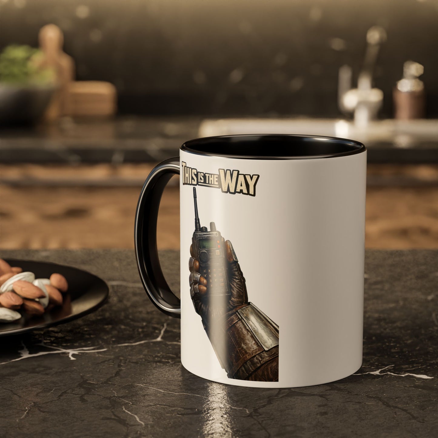 This Is The Way Mug — Mandalorian Radio Hand Coffee Cup (11oz & 15oz)