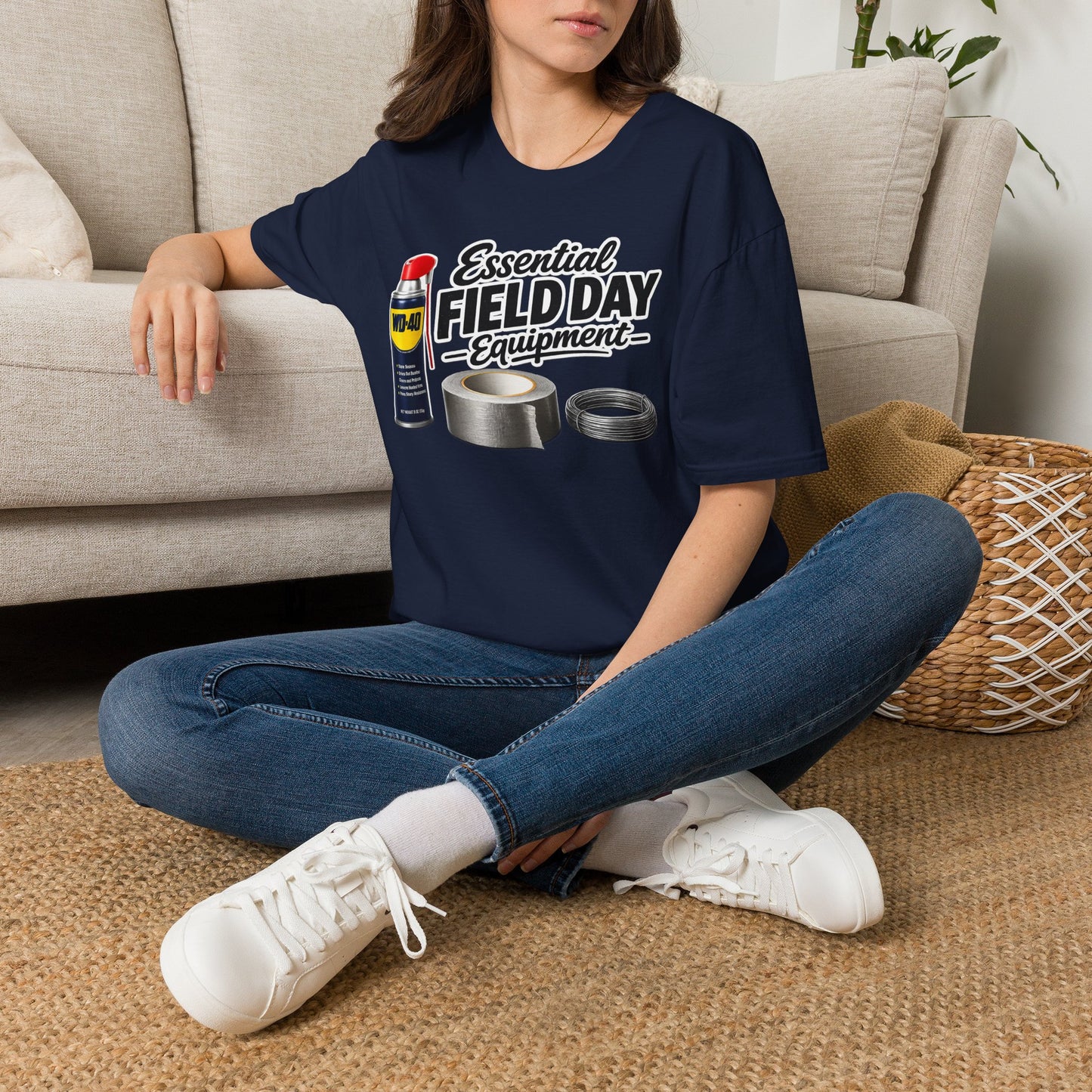 Field Day Essentials T-Shirt — "Essential Field Day Equipment" Graphic Tee