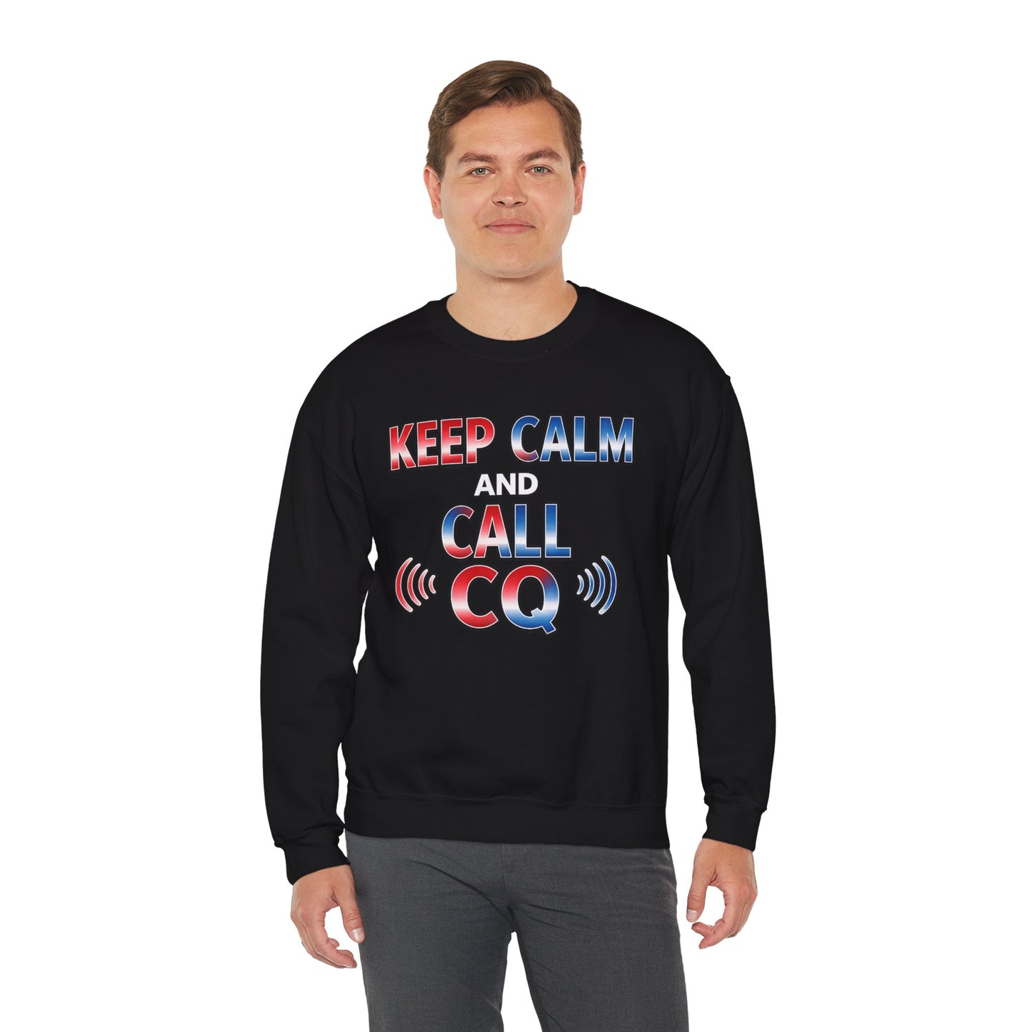 "Keep Calm and Call CQ" Patriotic Radio Operator Tee