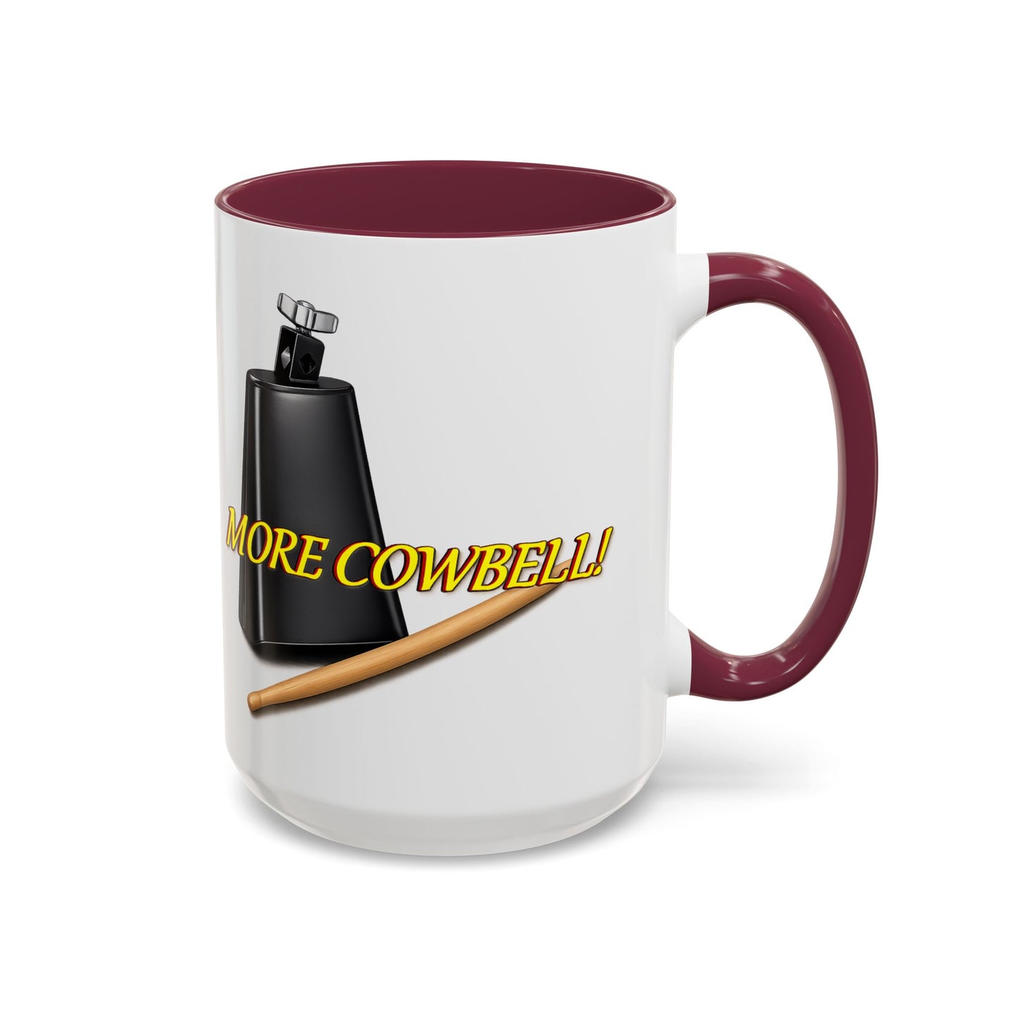 More Cowbell Mug — Funny Cowbell Coffee Cup (11oz/15oz)