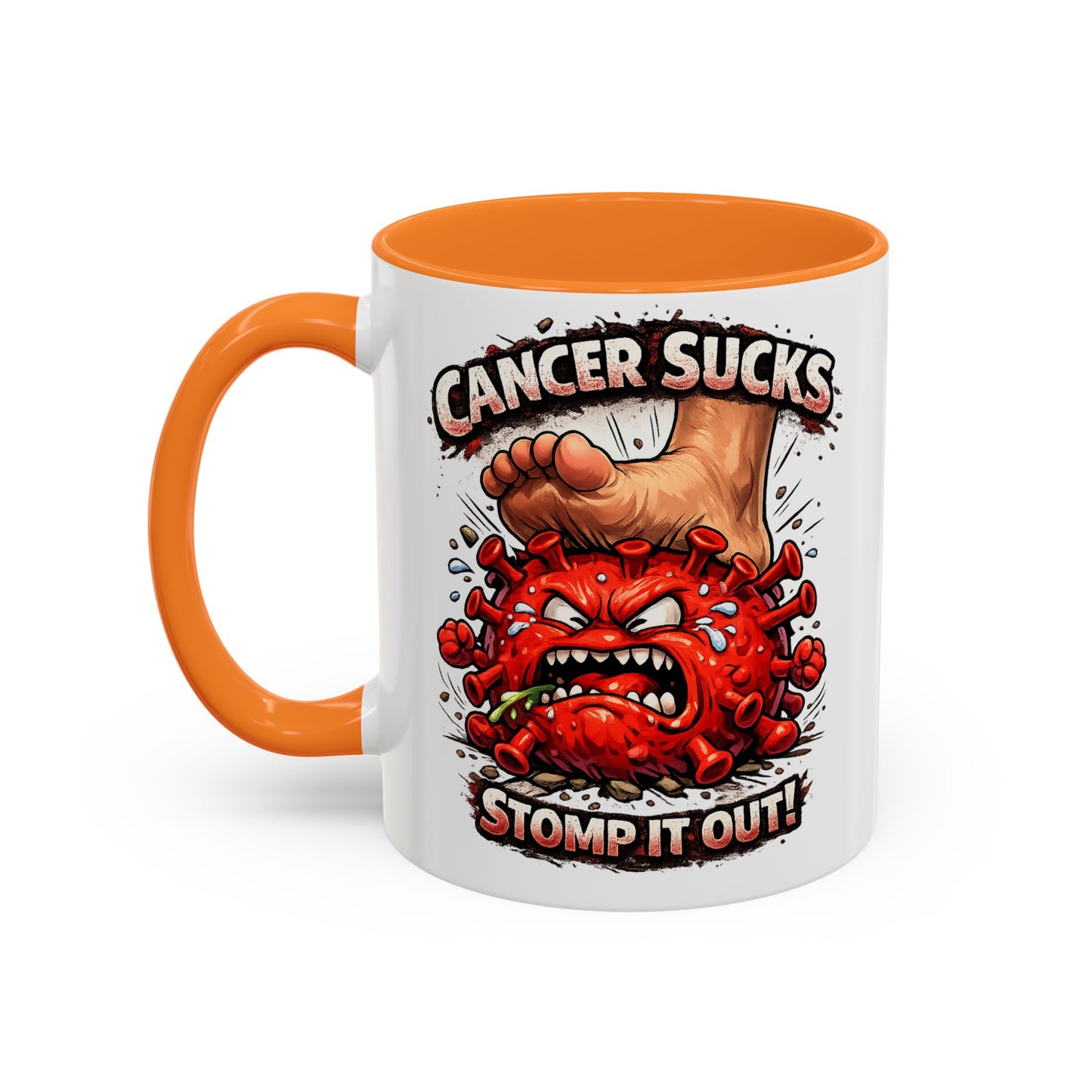 Cancer Sucks Mug — Stomp It Out 11/15oz